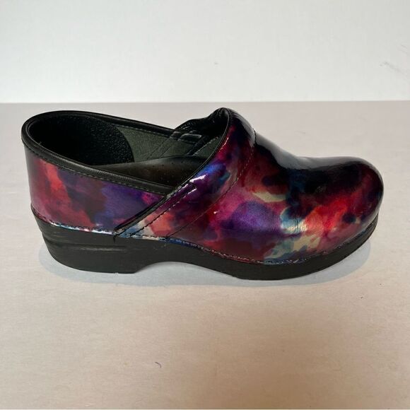 Dansko Women's Professional Clog Multicolor Patent Leather Size 38 - Picture 4 of 9